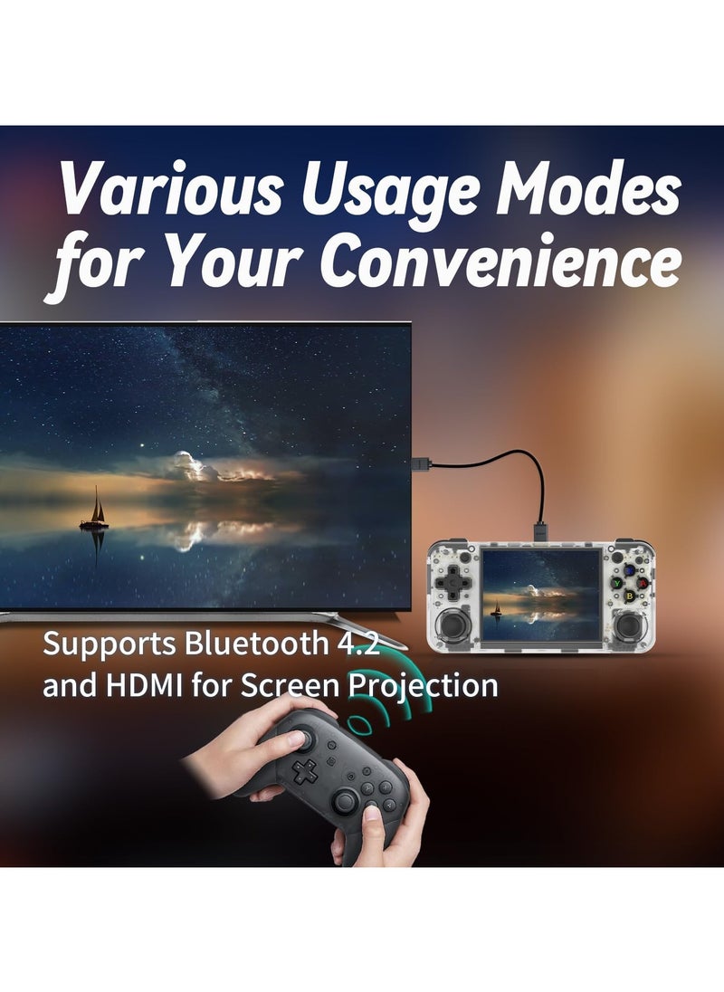 ANBERNIC  - RG35XX H Retro Portable Game Console, Support 5G HDMI TV Output, WiFi, Bluetooth 4.2, 3.5" IPS Screen, Built-in Linux System, 64G TF Card, 5515 Games - Image 1