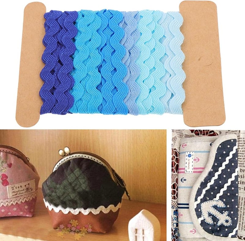 TIDTALEO 5mm شريط ذو حافة مموجة 2 قطعة ملون لتزيين المنزل وخياطة الملابس DIY - Image 5