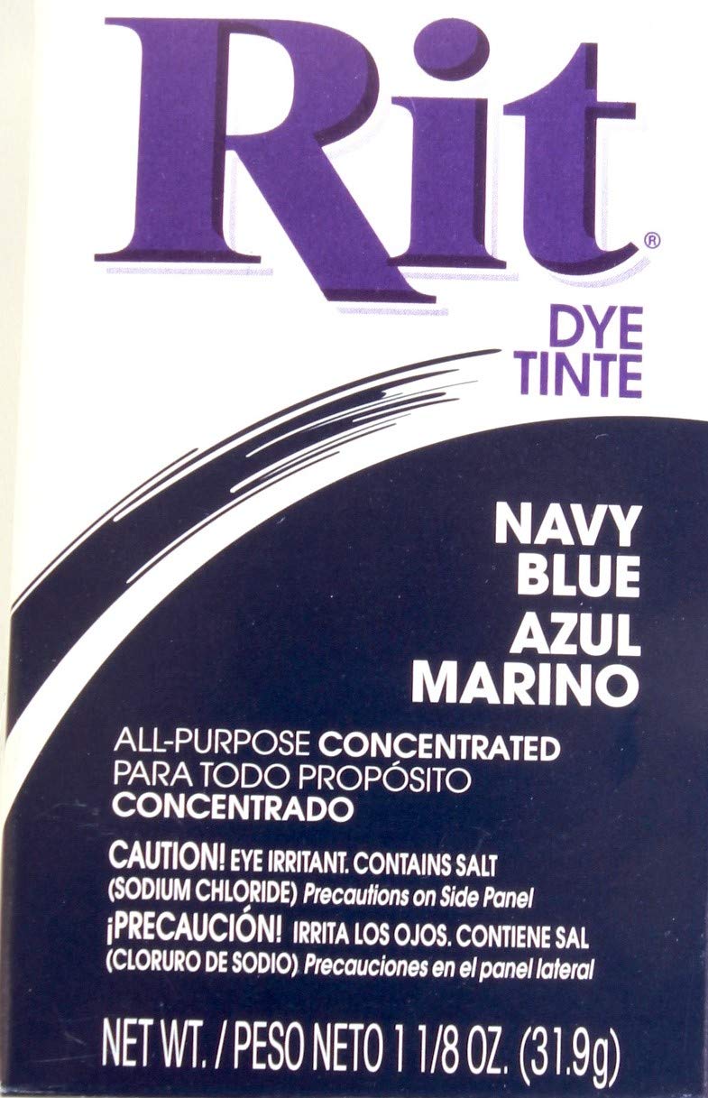 Rit Concentrated Powdered Fabric Dye, Navy Blue 1.13 oz ( Pack of 3) - Image 1