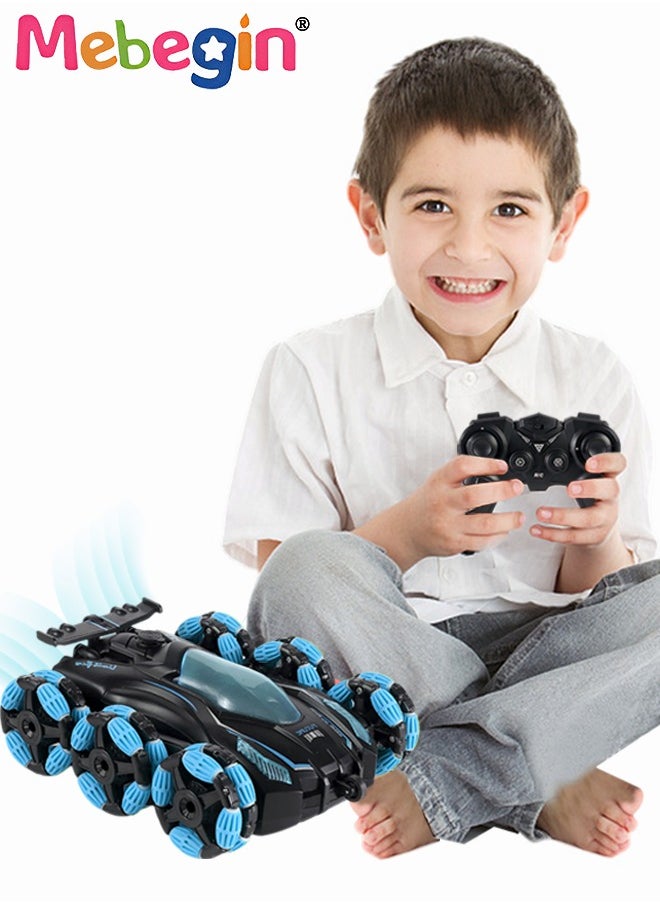 MEBEGIN Remote Control Spray Six Wheel Stunt Car,RC Four-wheel Drive Off-road Climbing Car,Deformation Children's Toy Car for Boys Girls Birthday Gift  - Image 2