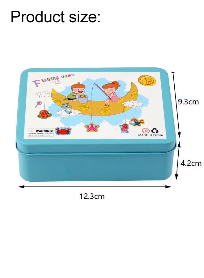 Fishing Game Toy, Magnetic Fishing Game for Kids,Fun Fishing Play Educational Toy, Sea Creatures Kids Fishing Game, Fishing Learning, Color Sorting,Preschool Gift for Early Learning with Pole,Preschool Educational Fine Motor Skills for 3 4 5 Years Old Boys Girls - Image 2