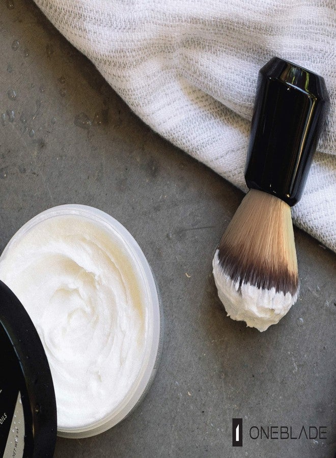 OneBlade Ultra Soft OneBlade Shaving Brush | Shaving Cream Brush for Men | 20mm Knot Premium Synthetic Shaving Brush | Fawn - Image 4