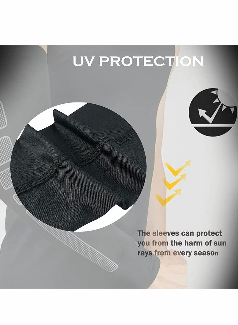 Excefore Compression Arm Sleeves Basketball Arm Guard Sports Guard Apply To Tennis Badminton Riding Taekwondo Breathable Long Guard Elbow Wrist Guard Sleeve 1 Pair - Image 2