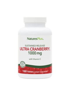 Nature's Plus Naturesplus Ultra Cranberry 1000 Sustained Release 1000 Mg Natural Cranberry With Vitamin C Promotes Urinary Tract Health 180 Vegetarian Tablets (90 Servings)  - Image 2