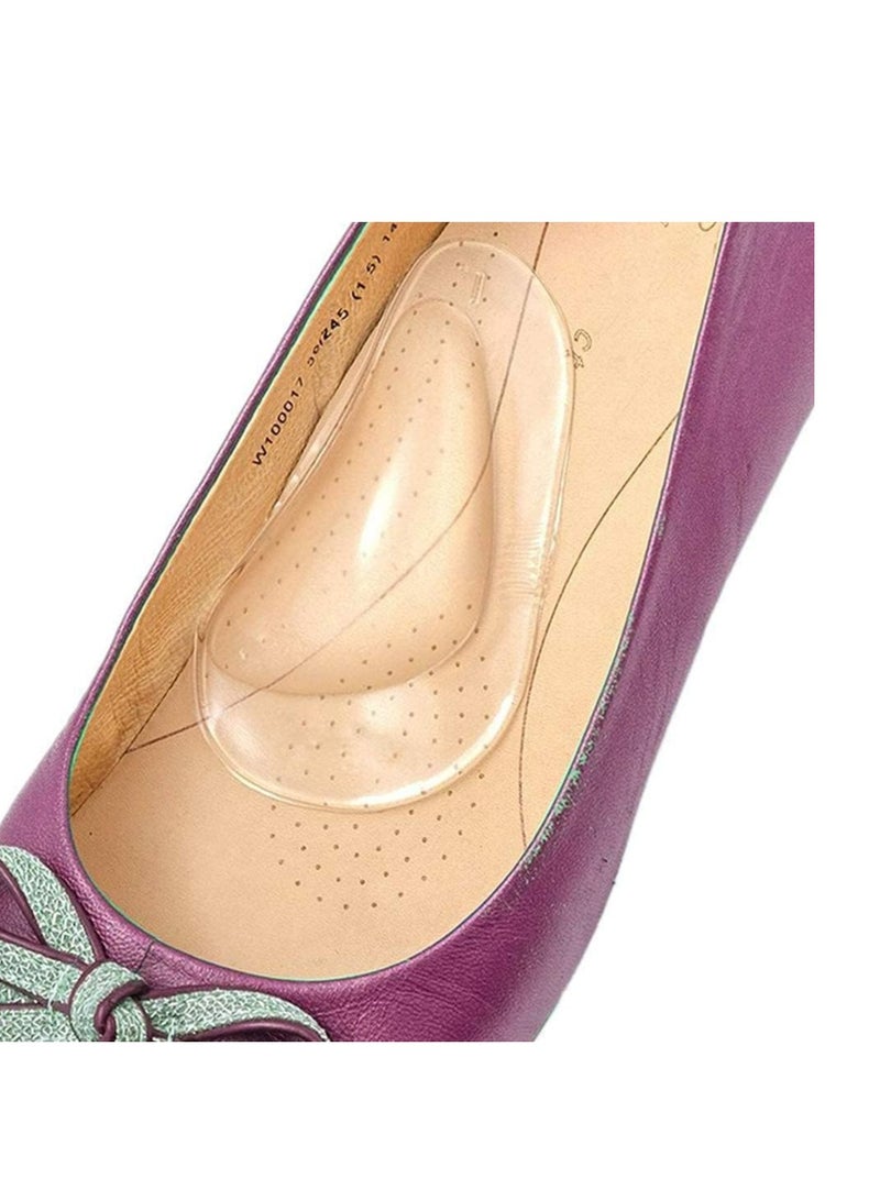 Oasisgalore 2 Pairs Clear Gel Arch Support Insoles - Orthotic Inserts for Plantar Fasciitis, Women, Men. - Image 4