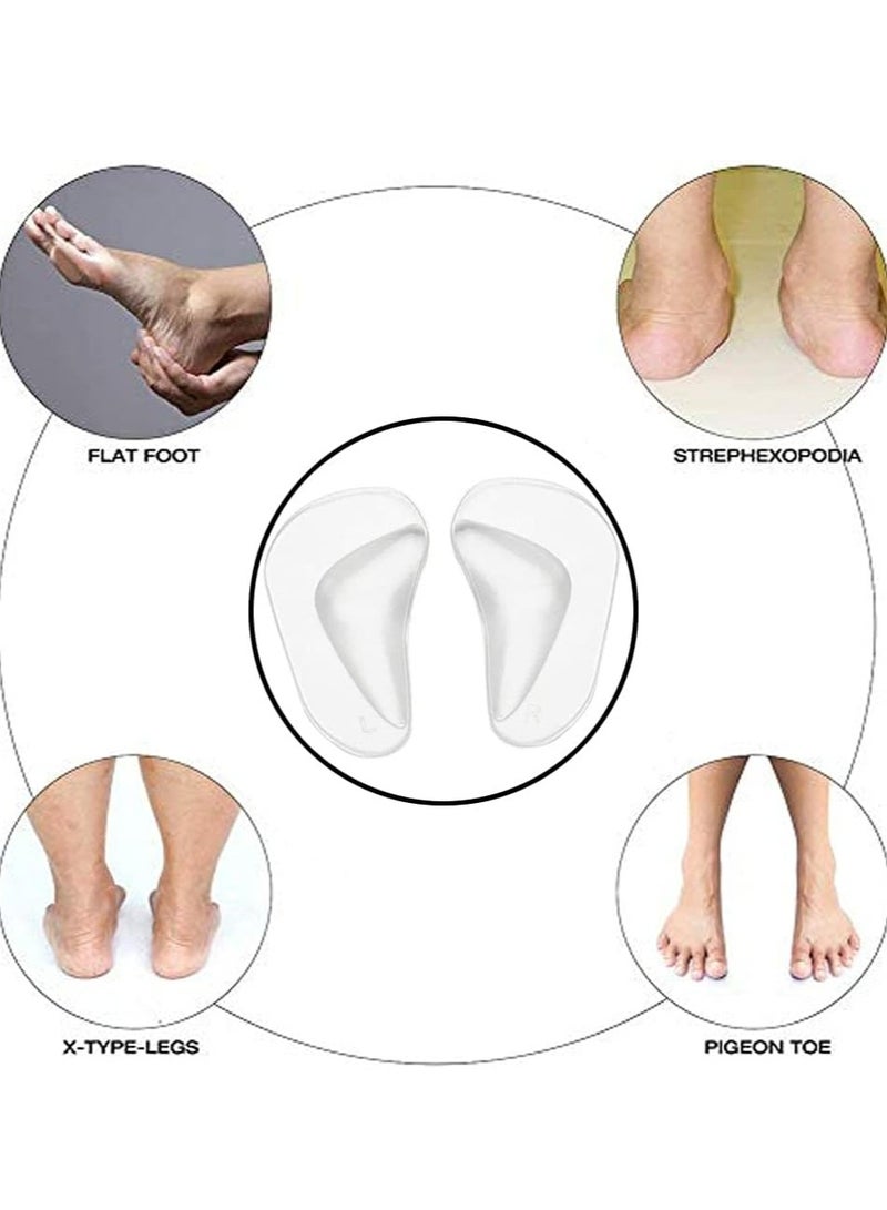 Oasisgalore 2 Pairs Clear Gel Arch Support Insoles - Orthotic Inserts for Plantar Fasciitis, Women, Men. - Image 5