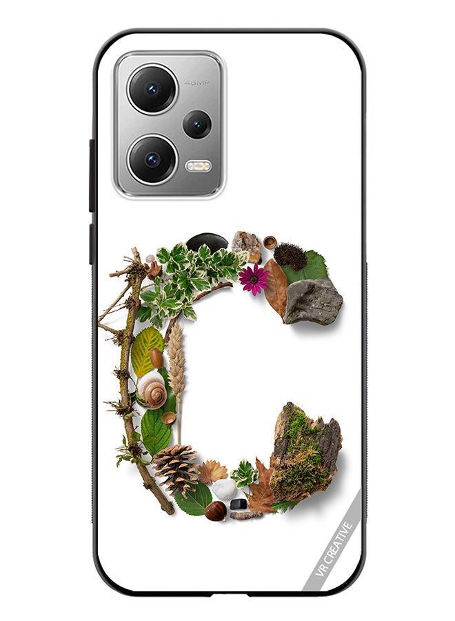 VR CREATIVE Protective Case Cover For Xiaomi Redmi Note 12 Alphabet C Design Multicolour - Image 1