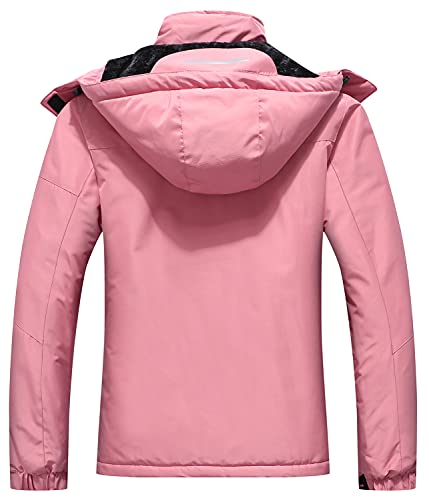 SUOKENI Women's Waterproof Warm Winter Snow Coat Hooded Raincoat Ski Snowboarding Jacket - Image 2