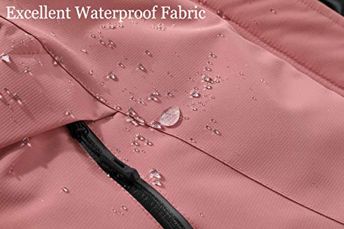 SUOKENI Women's Waterproof Warm Winter Snow Coat Hooded Raincoat Ski Snowboarding Jacket - Image 5