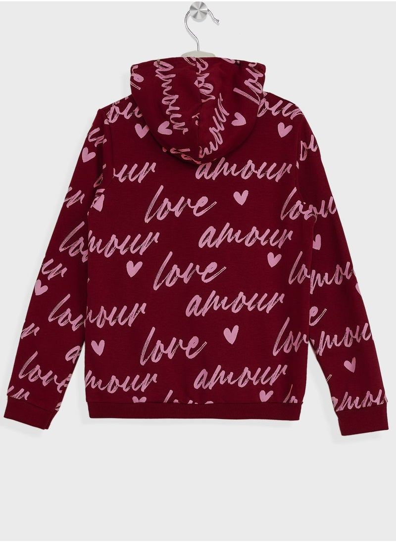 Pinata - Girls All Over Printed Hoodie - Image 1