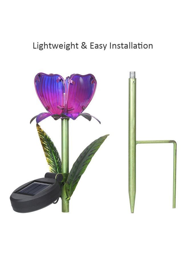 نيبمينينت ضوء LED خارجي بتصميم على شكل زهرة يعمل بالطاقة الشمسية أزرق/وردي/ أخضر 20x8x8Ø³Ù†ØªÙŠÙ…ØªØ± - Image 2