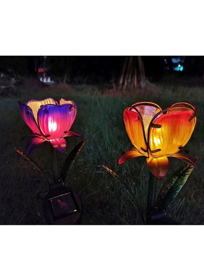 نيبمينينت ضوء LED خارجي بتصميم على شكل زهرة يعمل بالطاقة الشمسية أزرق/وردي/ أخضر 20x8x8Ø³Ù†ØªÙŠÙ…ØªØ± - Image 5