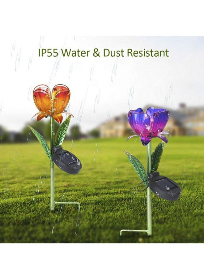 نيبمينينت ضوء LED خارجي بتصميم على شكل زهرة يعمل بالطاقة الشمسية أزرق/وردي/ أخضر 20x8x8Ø³Ù†ØªÙŠÙ…ØªØ± - Image 4