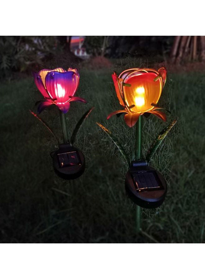 نيبمينينت ضوء LED خارجي بتصميم على شكل زهرة يعمل بالطاقة الشمسية أزرق/وردي/ أخضر 20x8x8Ø³Ù†ØªÙŠÙ…ØªØ± - Image 3