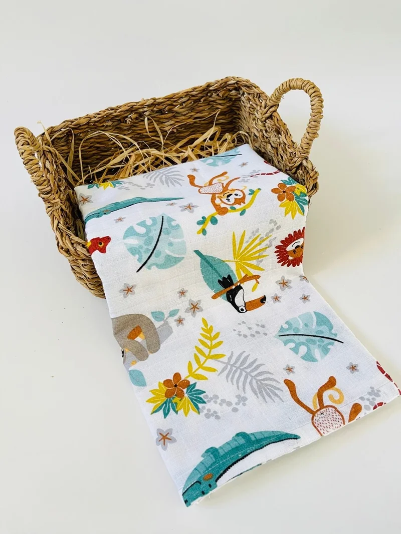 juniperus 2 Pieces 4 Layers and 2 Layers Multi-Purpose Muslin Cloth Cover Blanket