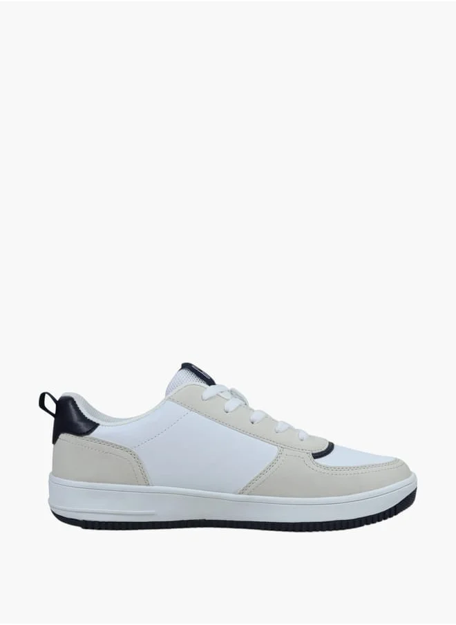 جاب Men's Panelled Sneakers with Lace-Up Closure - BOSTON III