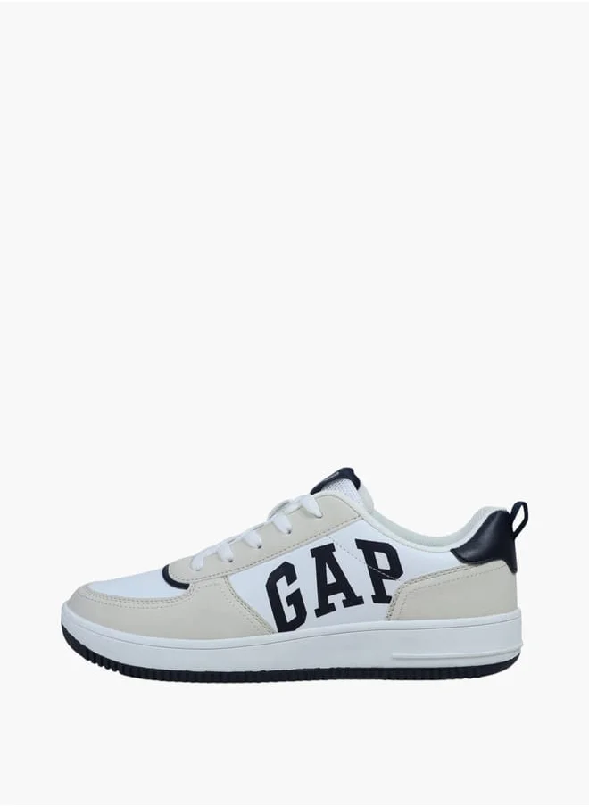 GAP Men's Panelled Sneakers with Lace-Up Closure - BOSTON III