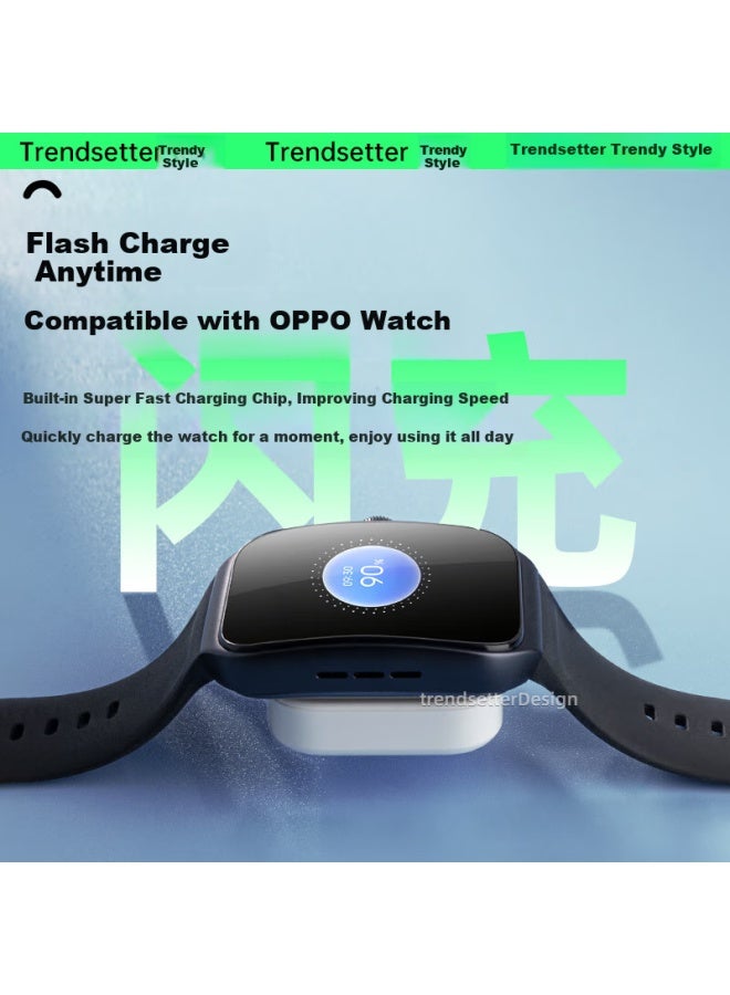 Trendsetter Magnetic Charging Cable Stand For Oppo Watch 4 Pro/3 Pro/3/2/Se/X/X2/Mini Oneplus Watch 2 - Image 2