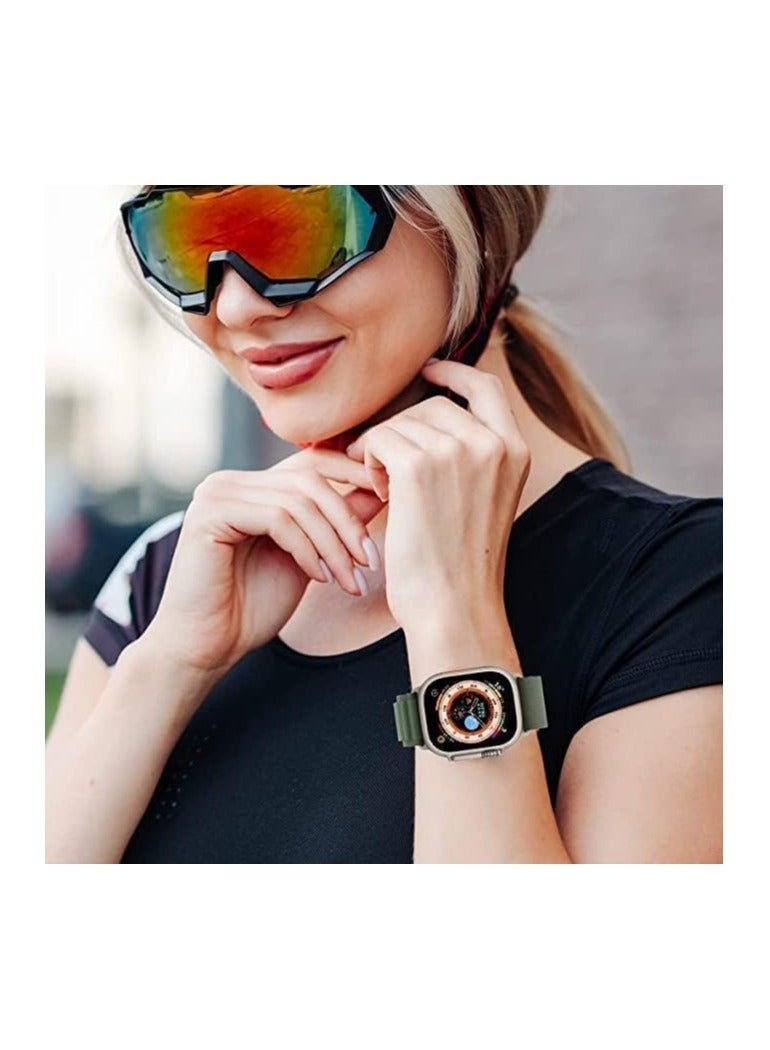 ELTRAZONE Watch Band Ultra Strap 42mm 44mm 45mm 49mm Alpine Loop Nylon Replacement Bands with Adjustable Sport Titanium G-hook Braided Straps for iWatch Ultra Series 8 7 SE 6 5 4 3 2 1 - Image 4