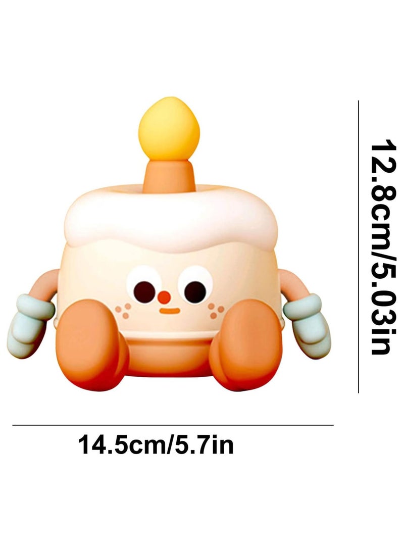 CMGTYYD Birthday Cake Night Light - Music Box Soft Touch Nursery Night Lamp in Birthday Cake Shape | Phone Holder & Music Function, Birthday Decorations for Daughter, Girl, Sister - Image 5