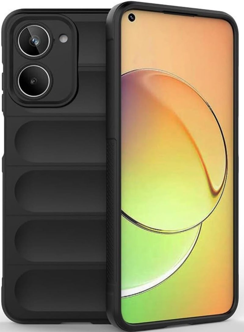 SPAZY CASE® iQOO Z9 Lite 5G Back Cover | Rubber Case with Soft Silicone + Smooth Surface Protective Back Case Cover for iQOO Z9 Lite 5G - Black - Image 1