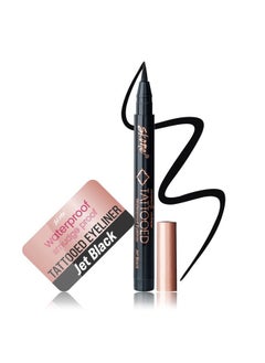 Waterproof Liquid Eyeliner - Long Lasting & Smudge Proof - Insanely Intense Tattooed Eyeliner Pen with Felt Tip Applicator - Jet Black (0.07oz)