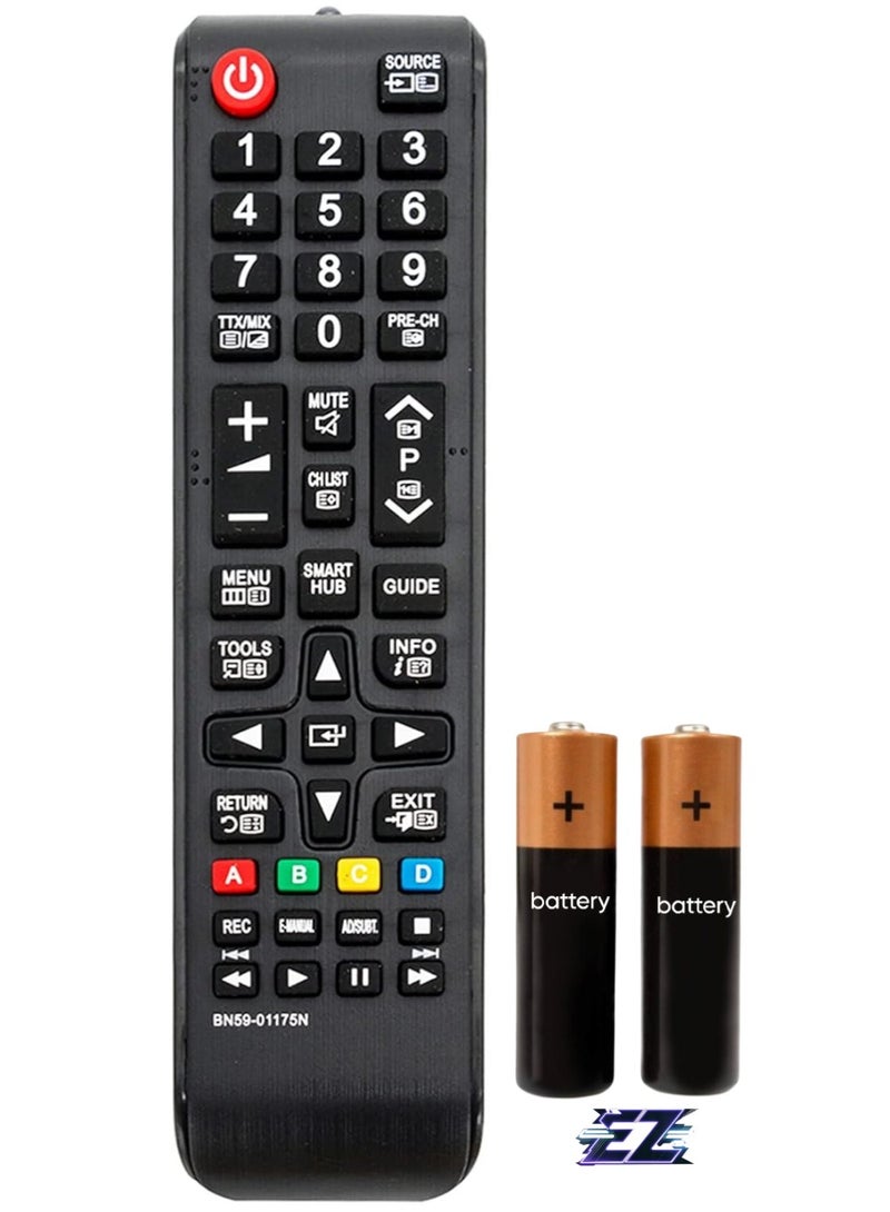 ELTRAZONE Replacement Remote Control BN59-01175N for Samsung LED TV UA40JU6600 UA48JU6600 UA55JU6600 UA65JU6600 UA40JU7000 UA48JU7000 UA50JU7000 UA55JU7000 UA65JU7000 UA65JU7000 000 UA75JU7000 UA48JS8000 with battery - Image 1