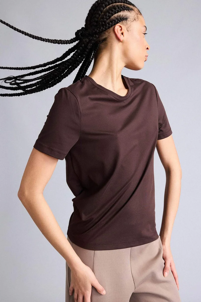 DeFacto Standard Fit Crew Neck Sports T-Shirt