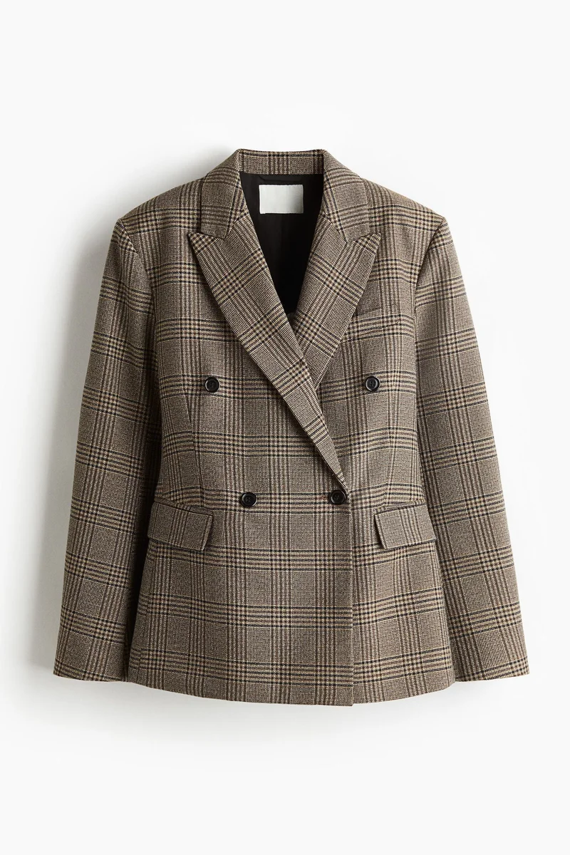 اتش اند ام بليزر بصف مزدوج من الأزرار