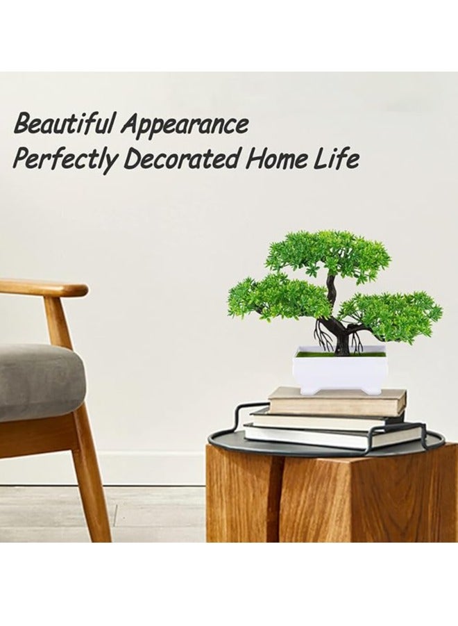 Generic Mini Artificial Bonsai Tree Plants，Simulation Pine Tree Potted Plant, Artificial Flowers Fake Potted Plants Ornaments,Creative Simulation Bonsai Pot Home Decor for Home Office  - Image 3