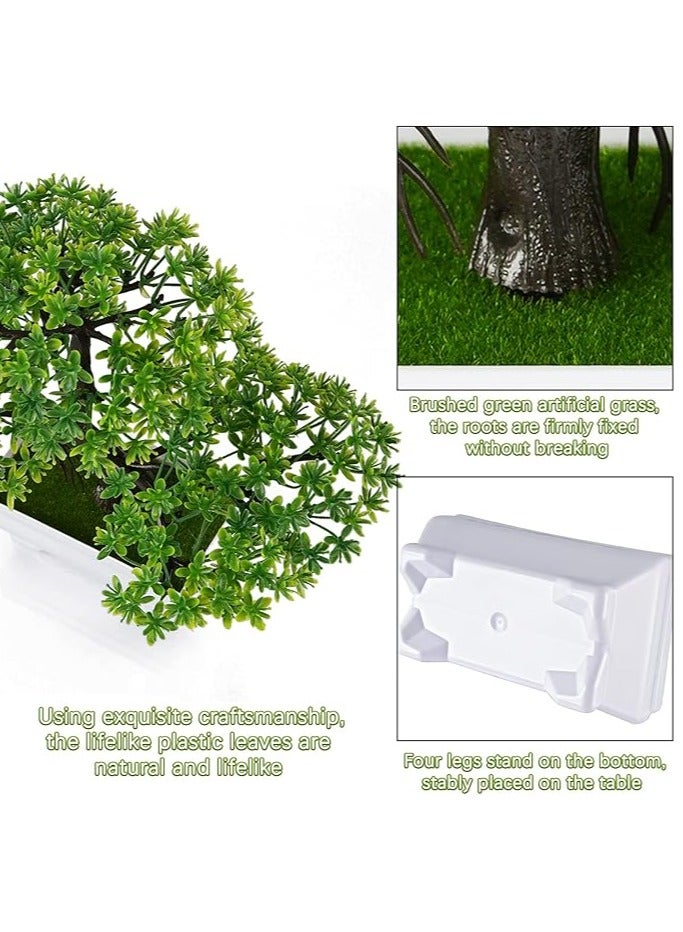 Generic Mini Artificial Bonsai Tree Plants，Simulation Pine Tree Potted Plant, Artificial Flowers Fake Potted Plants Ornaments,Creative Simulation Bonsai Pot Home Decor for Home Office  - Image 4