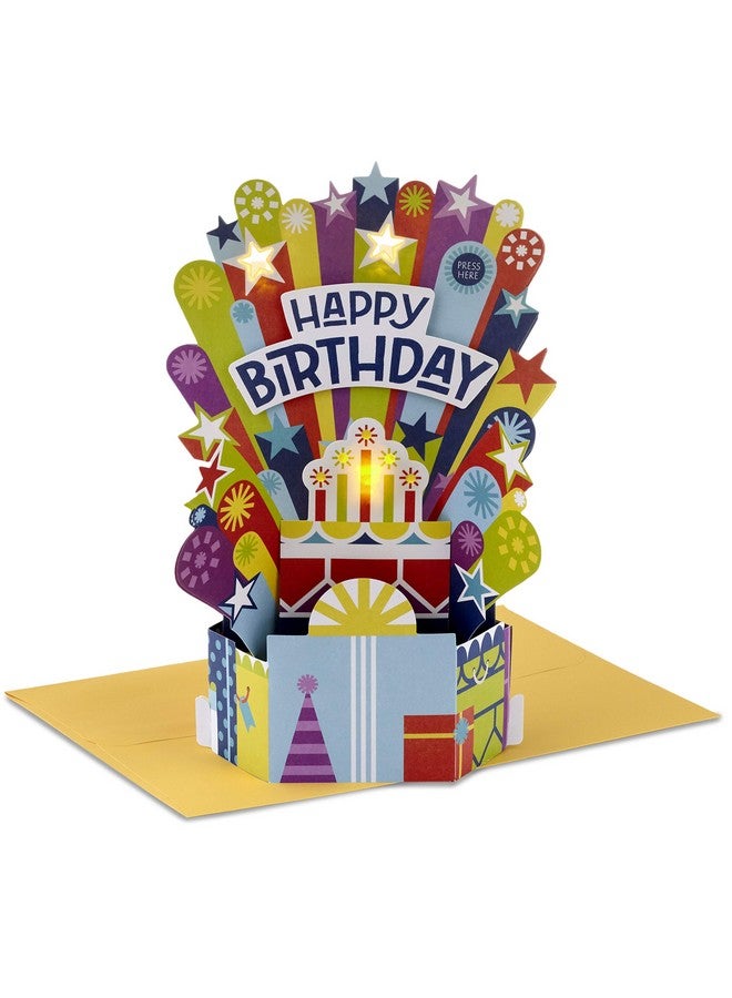 Hallmark Paper Wonder Pop Up Birthday Card With Music (Birthday Cake Happy By Pharell Williams) - Image 1