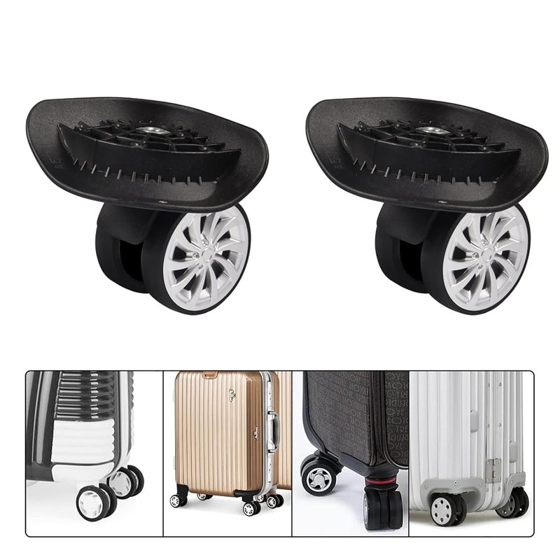 klarako Universal Luggage Wheel, Wheel Replacement Luggage Travel Suitcase Wheels, Caster Wheel Replacement Travel Suitcase Wheel, Plastic - Image 3