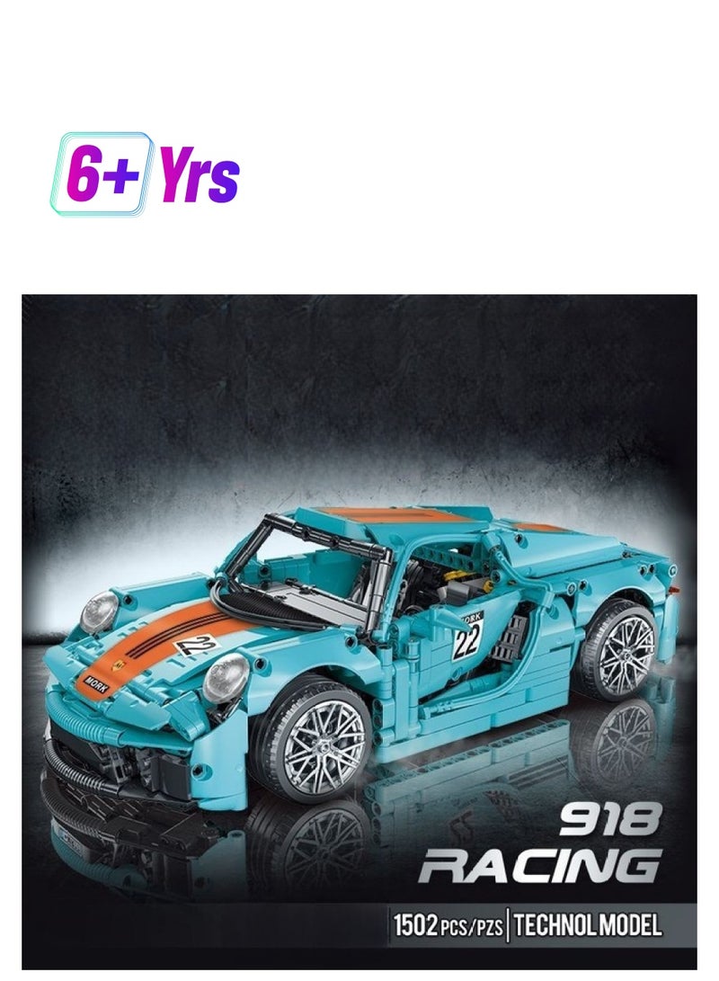 Sports Car Model 1502 Pieces Racing Car Building Blocks Car Building Set  - Image 1