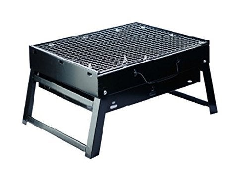 GTC® Lightweight Simple Charcoal Grill Barbecue Perfect Foldable BBQ Grill (Black) with 6 Stick Free (ITN-TW8800) - Image 2