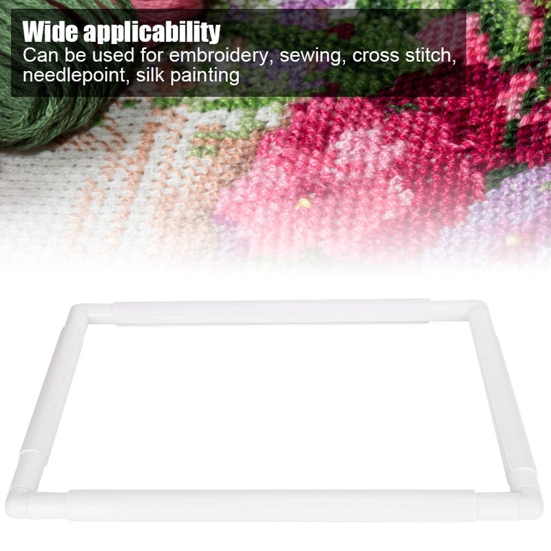 Square Shape Embroidery Frame DIY Hoop Cross Stitch Craft Tool Handhold Rectangle Sewing Supplies6 x 6in - Image 3