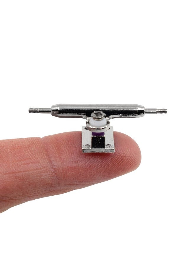 Teak Tuning شاحنات لوح الأصابع المعكوسة تيك تونينغ برودجي برو مع صواميل قفل ملونة بالذهب وتونينغ يوريثان، لون فضي - عرض 34 مم - محور ملكي معكوس، نمط محور صلب - مضبوطة ومجمعة - Image 2