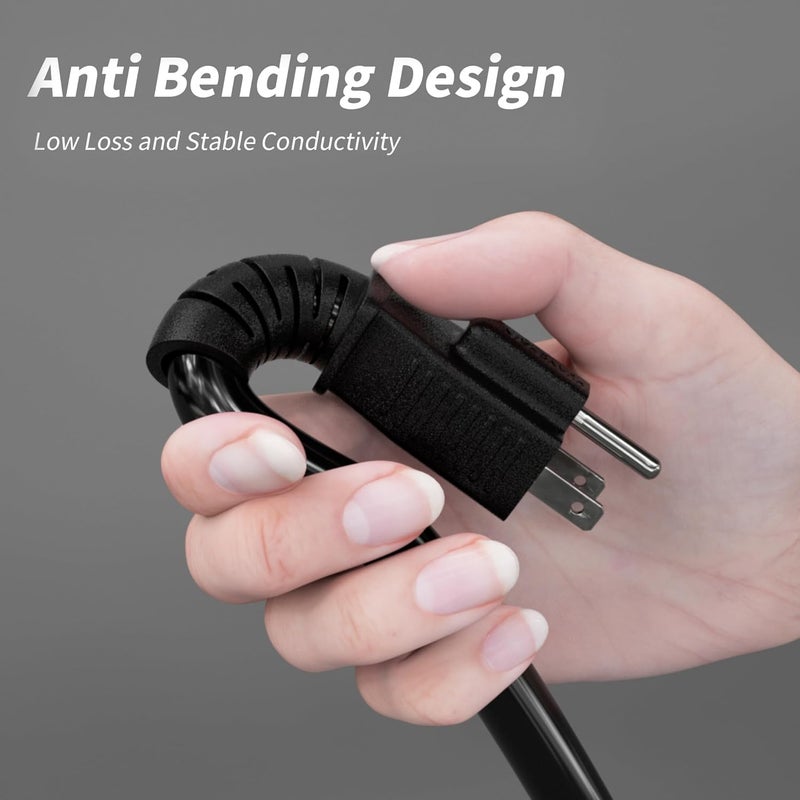 PlugSaf 25 FT 12 Gauge Outdoor Extension Cord with Multiple Outlets, Flexible 3 Outlet Weatherproof Heavy Duty Extension Cord Waterproof Black, 15A 1875W 12AWG SJTW, ETL Listed - Image 2