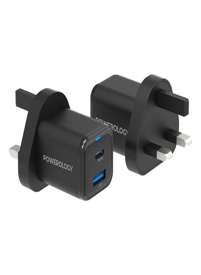 باور شاحن باور لوجي بقوة 35W PD فائق السرعة  مع كابل تايسبي لايتنينغ بطول 1.2 متر - Image 2