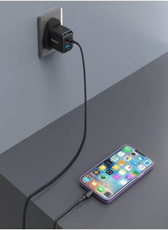 POWER Powerology 35W PD Super Compact Quick Charger With Braided USB-C To Lightning Cable - 1.2m/4ft  - Image 5