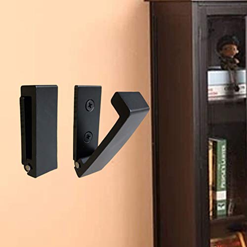ZEYU Folding Coat Hooks, 5Pcs Wall Hooks for Hanging Coat Towel Hooks Hardware Heavy Duty Aluminum Alloy Headphone Holder No Rust Wall Mounted with Screws for Bags Fitness Equipment - Image 3