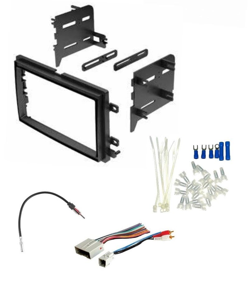ASC Audio Double DIN Car Stereo Radio Install Dash Kit, Wire Harness, and Antenna Adapter Made for Ford: 2004-2008 F-150 (2004 No Heritage), 2005-2010 Super Duty F-250/350/450/550 -Includes Subwoofer Wire - Image 4