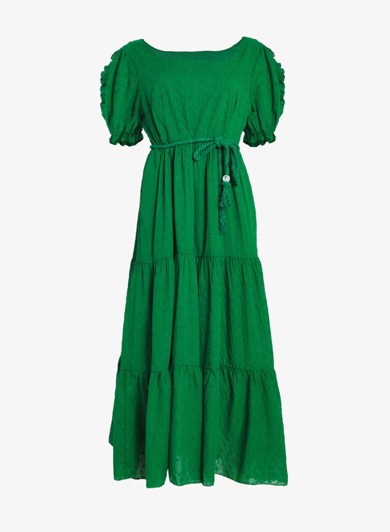 جينجر بلس فستان بأكمام منفوشة وطبقات - Image 1