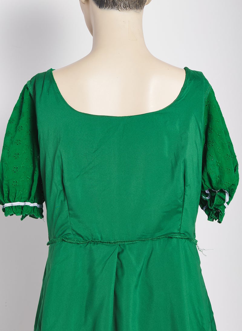 جينجر بلس فستان بأكمام منفوشة وطبقات - Image 3