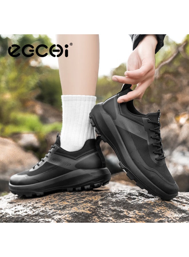 Egchi Men's Shoes, Men's Sneakers, Summer Outdoor Mesh Breathable Walking Shoes, Casual Shoes For Men, X25300, Black, Size 43 - Image 5