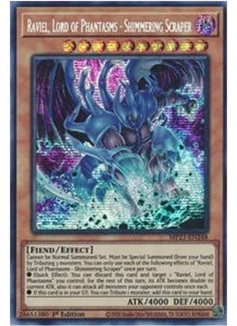 Raviel, Lord Of Phantasms - Shimmering Scraper - Mp21-En248 - Prismatic Secret Rare - 1St Edition