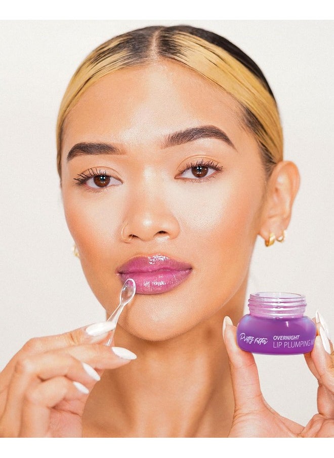 Touch in Sol Touch in Sol Pretty Filter Overnight Lip Plumping Mask - Korean Lip Treatment Mask for Dry and Cracked Lips - Lip Volumizing and Intensive Nourishing with Shea Butter - Fig and Vanilla Scent  - Image 4
