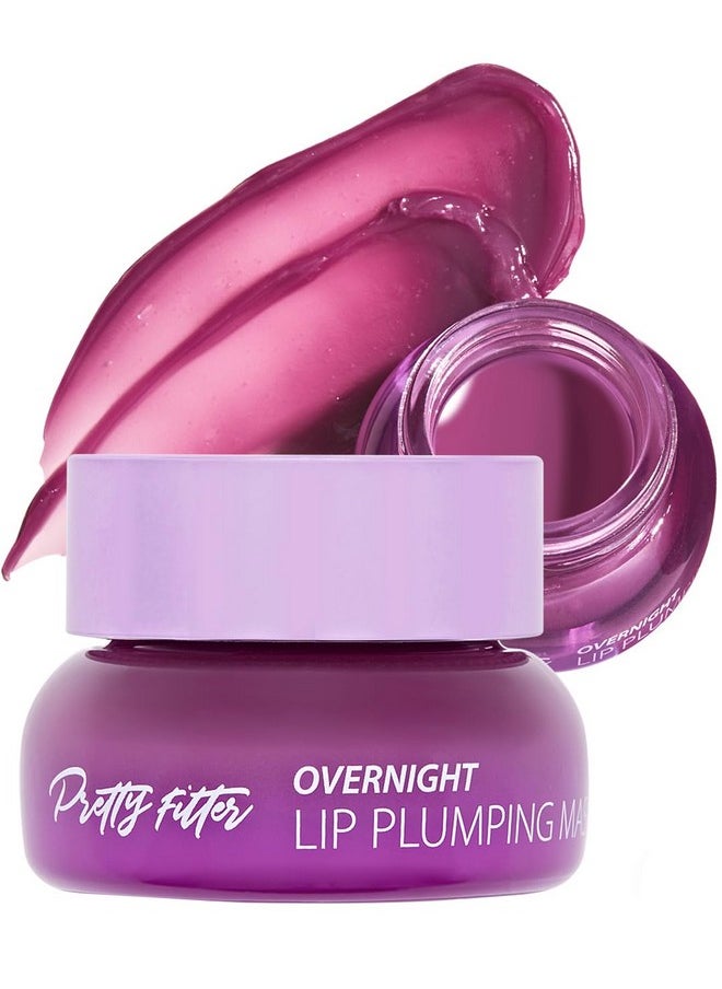 Touch in Sol Touch in Sol Pretty Filter Overnight Lip Plumping Mask - Korean Lip Treatment Mask for Dry and Cracked Lips - Lip Volumizing and Intensive Nourishing with Shea Butter - Fig and Vanilla Scent  - Image 1
