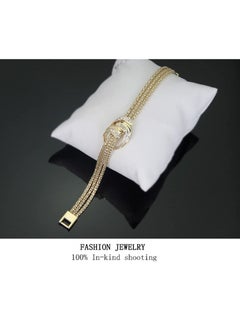 Gonice Jewelry for Women, 4 Pcs/Set Necklace Earrings Bracelet Ring Bridal Jewelry Sets for Brides Wedding Party Costume Accessories Gifts for Women  - Image 2