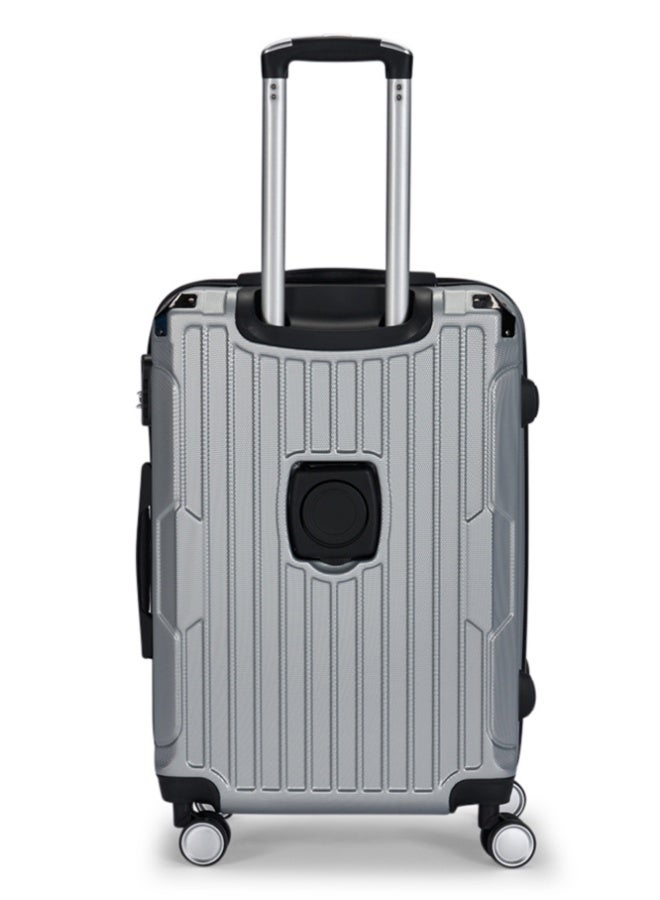 LIMRA Travel Bags 20-Inch Lightweight ABS Carry-On Luggage – 360° Spinner Wheels – Hard Shell Suitcase with Telescopic Handle Silver - Image 3